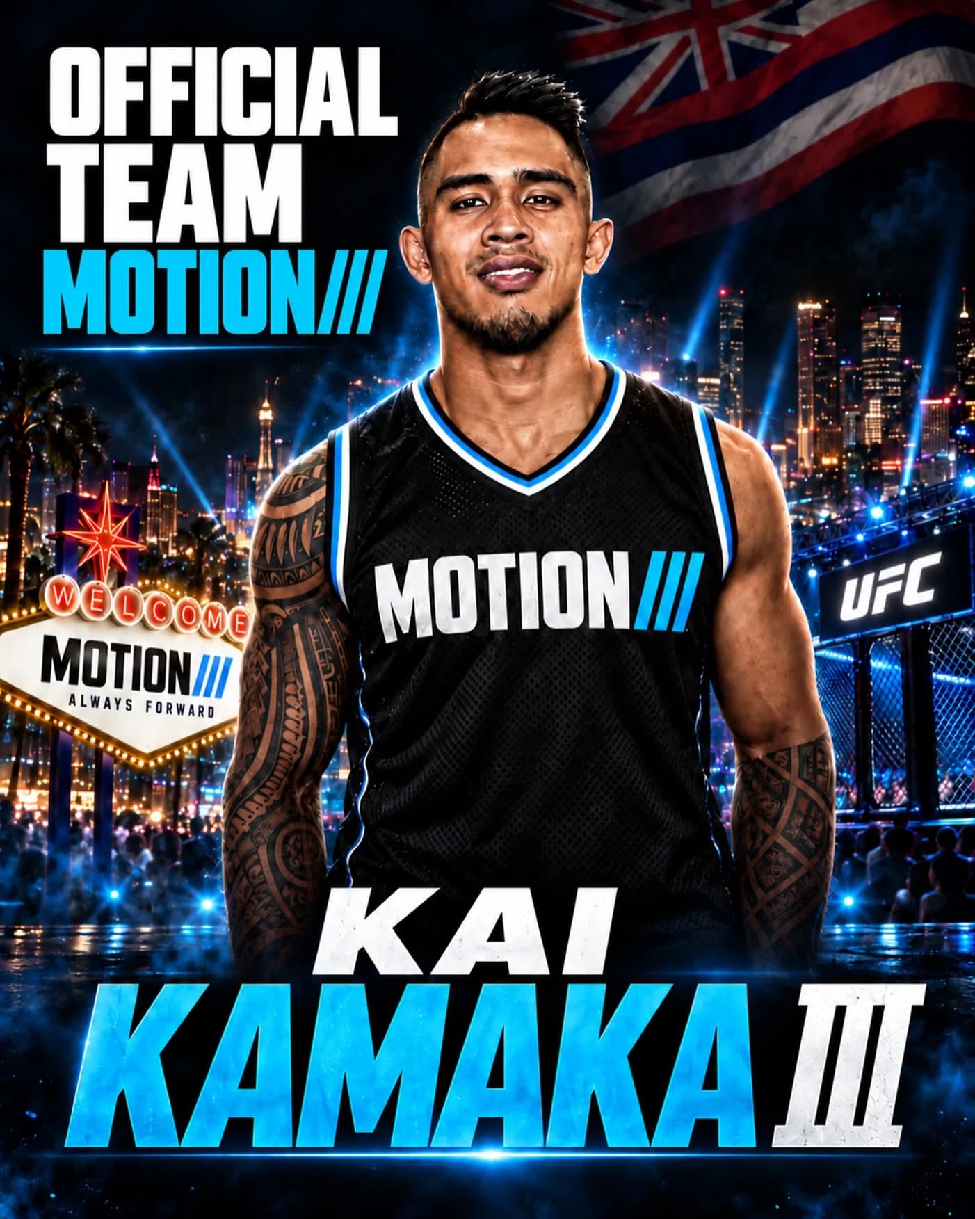 Kai Kamaka III with Team MOTION