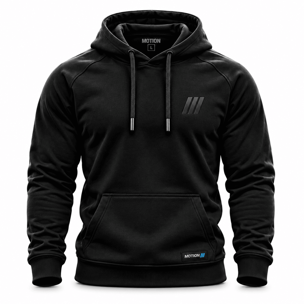 MOTION Signature Hoodie, photo 1: MOTION signature hoodie front on white